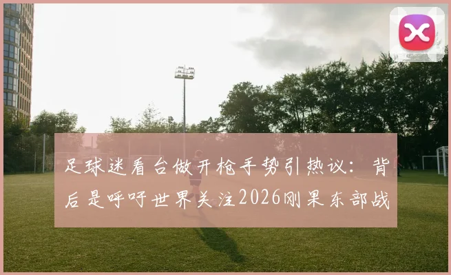 足球迷看台做开枪手势引热议：背后是呼吁世界关注2026刚果东部战乱的人道危机